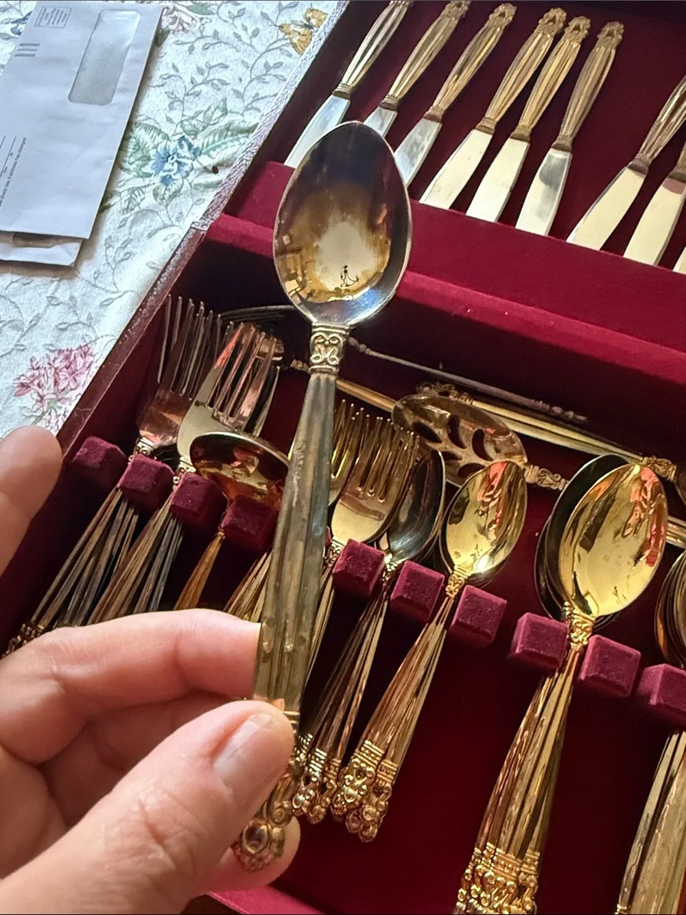 Vintage Godinger Gold Plated Flatware 65 piece Set